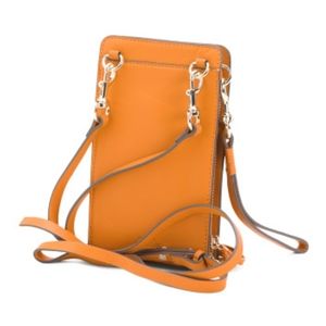 VINCE Camuto Orange Leather Corla Phone Crossbody